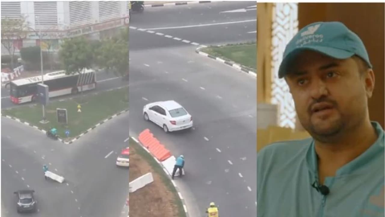 തിരക്കുള്ള റോഡില് പ്രവാസി ഡെലിവറി ബോയിയുടെ പ്രവൃത്തി വൈറല്; പ്രശംസിച്ച് യുഎഇ അധികൃതര് തിരക്കുള്ള റോഡില് പ്രവാസി ഡെലിവറി ബോയിയുടെ പ്രവൃത്തി വൈറല്; പ്രശംസിച്ച് യുഎഇ അധികൃതര്