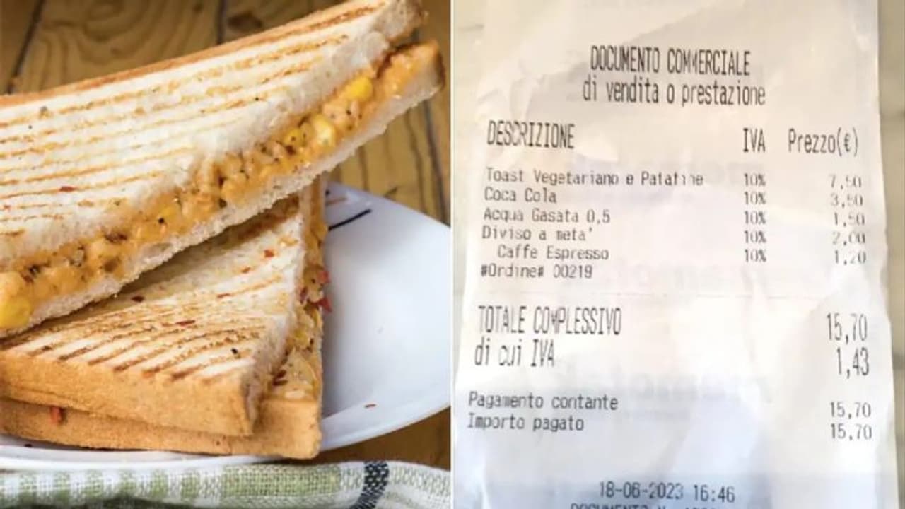 ഒരു സാൻഡ്വിച്ച് രണ്ടാക്കി മുറിക്കാൻ 180 രൂപ ഈടാക്കി റെസ്റ്റോറന്റ്! ഒരു സാൻഡ്വിച്ച് രണ്ടാക്കി മുറിക്കാൻ 180 രൂപ ഈടാക്കി റെസ്റ്റോറന്റ്!