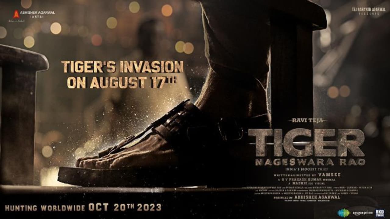 `టైగర్‌ నాగేశ్వర రావు` టీజర్‌ అప్‌డేట్.. రవితేజ పులి దాడి చేసేది అప్పుడే..