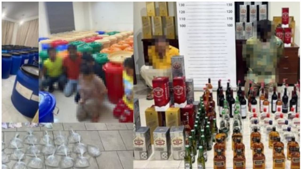 അനധികൃത മദ്യ നിര്‍മ്മാണവും വിദേശമദ്യ വില്‍പ്പനയും; നിരവധി പ്രവാസികള്‍ അറസ്റ്റില്‍