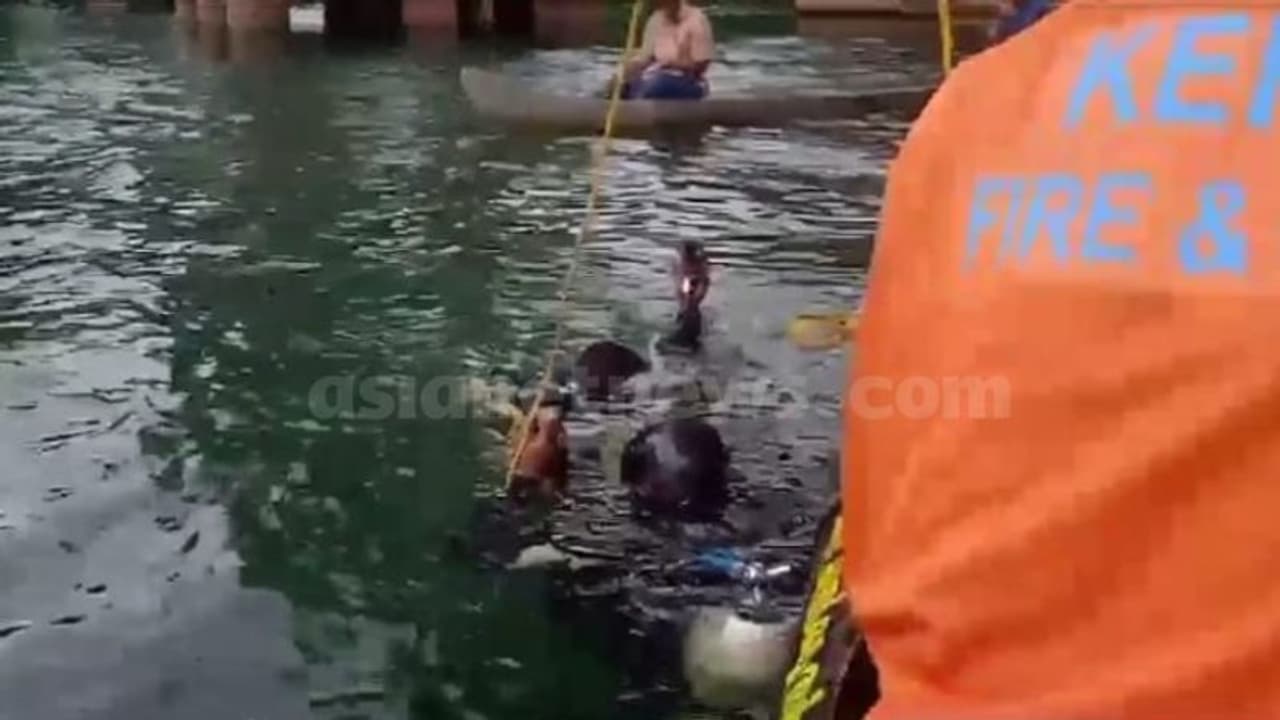 പരശുറാം എക്സ്‌പ്രസിന്റെ ചവിട്ടുപടിയിൽ ഇരുന്ന് യാത്ര, പാലത്തിൽ നിന്ന് പുഴയിൽ വീണു; യാത്രക്കാരനെ കാണാതായി