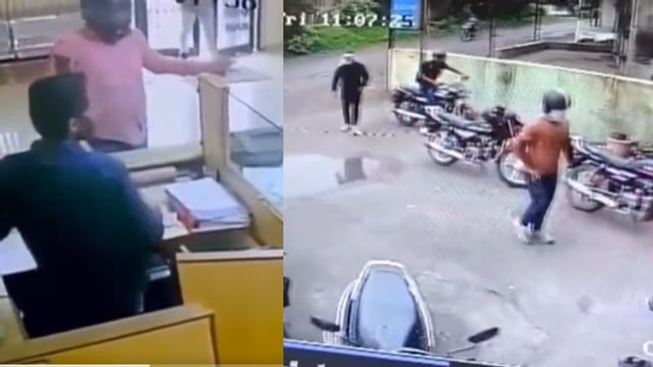  ബൈക്ക് പാർക്കിങ്ങിൽ നിർത്തി, ഹെൽമെറ്റിട്ട് അകത്തേക്ക്, ബാങ്കിനുള്ളിൽ 5 മിനുട്ട്, കൊള്ളയടിച്ചത് ലക്ഷങ്ങൾ!