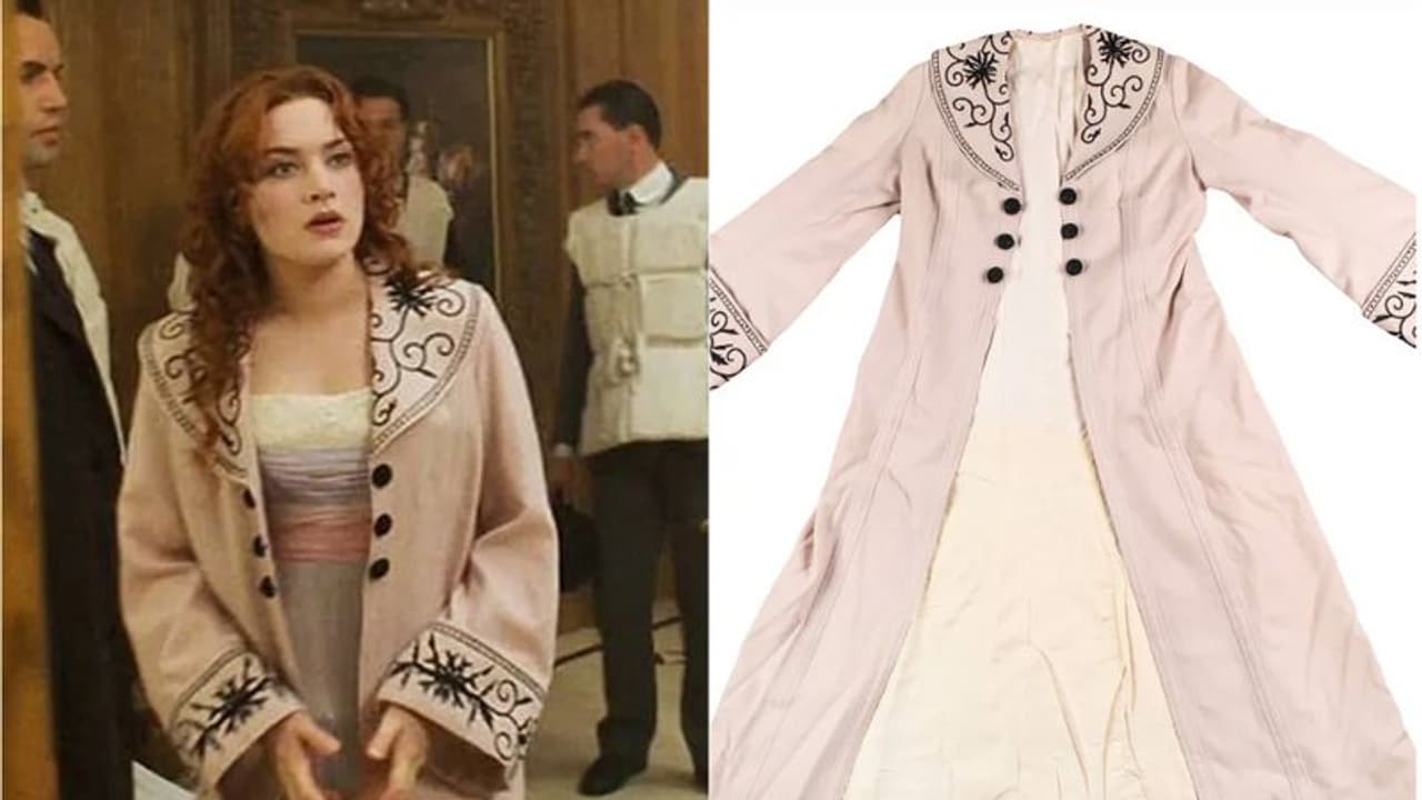 Kate Winslet's iconic Titanic overcoat, bearing water stains, up for auction; expected to fetch over $100,000