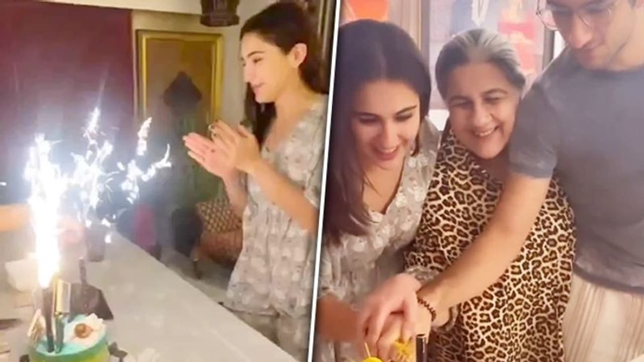 Photos + Videos: Here's how Sara Ali Khan celebrates her 28th birthday with family