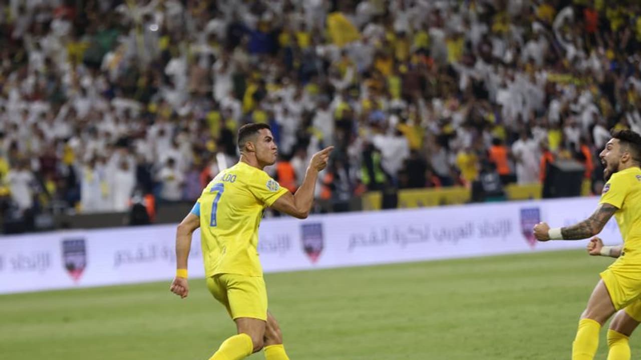 98 ാം മിനിറ്റില് വിജയ ഗോളടിച്ച് റൊണാള്ഡോ; 10 പേരുമായി പൊരുതിയ അല് നസ്റിന് അറബ് ചാമ്പ്യന്സ് കപ്പ് വീഡിയോ 98 ാം മിനിറ്റില് വിജയ ഗോളടിച്ച് റൊണാള്ഡോ; 10 പേരുമായി പൊരുതിയ അല് നസ്റിന് അറബ് ചാമ്പ്യന്സ് കപ്പ് വീഡിയോ