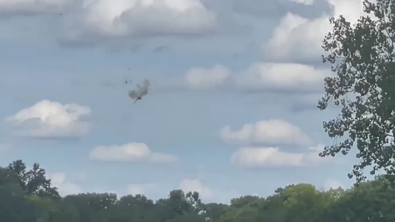 WATCH: Fighter jet crashes during Michigan airshow; pilots eject safely amidst terrifying scene