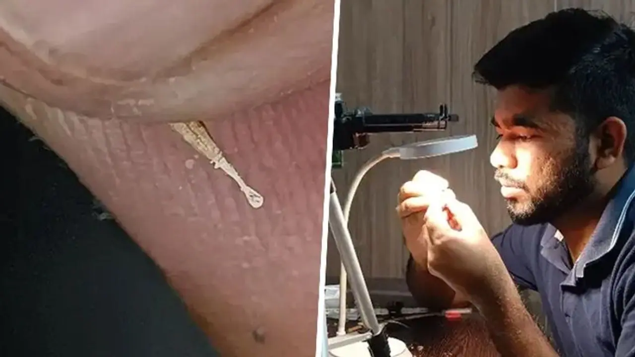 Meet Shashikant Prajapati, the Indian micro artist who scooped world record for smallest wooden spoon Meet Shashikant Prajapati, the Indian micro artist who scooped world record for smallest wooden spoon