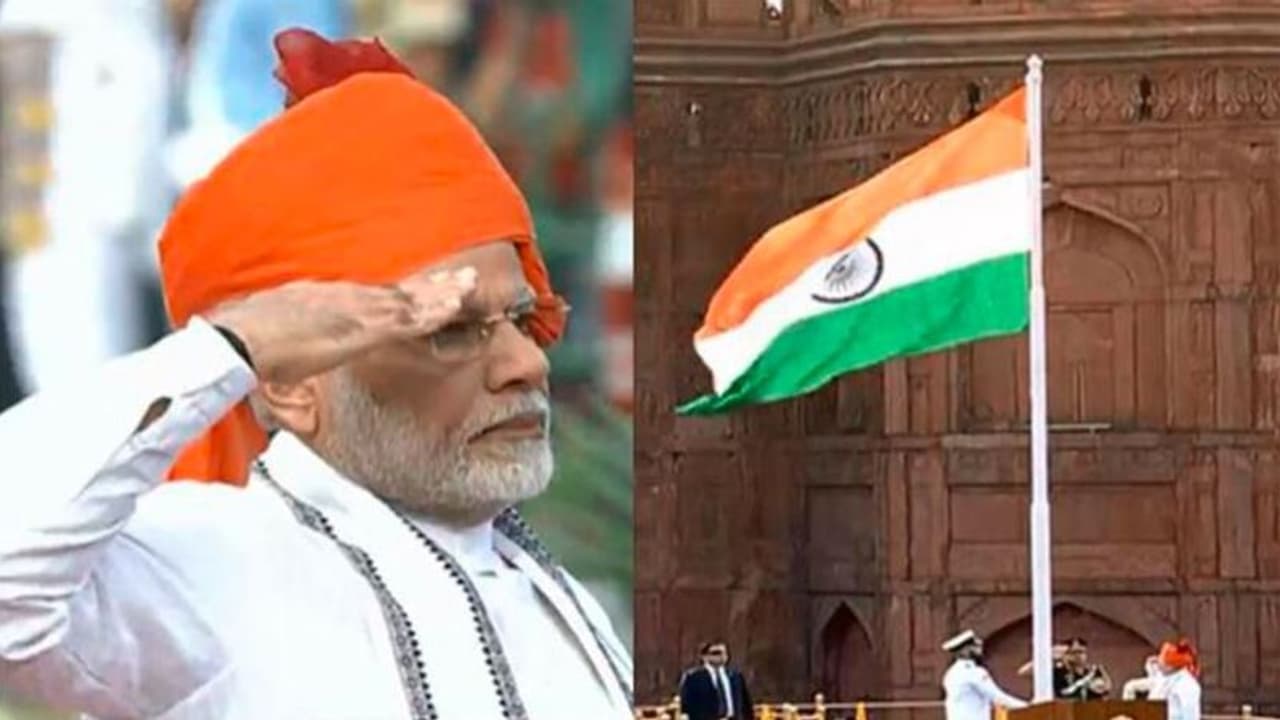 ಇಂದು 77ನೇ ಸ್ವಾತಂತ್ರ್ಯ ಸಂಭ್ರಮ: 10ನೇ ಬಾರಿ ಧ್ವಜರೋಹಣ ನೆರವೇರಿಸಿದ ಪ್ರಧಾನಿ ಇಂದು 77ನೇ ಸ್ವಾತಂತ್ರ್ಯ ಸಂಭ್ರಮ: 10ನೇ ಬಾರಿ ಧ್ವಜರೋಹಣ ನೆರವೇರಿಸಿದ ಪ್ರಧಾನಿ