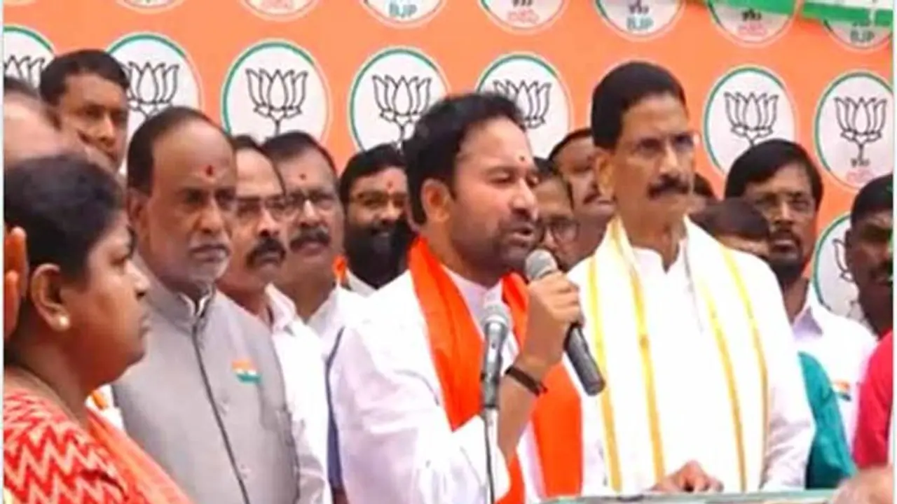 కల్వకుంట్ల కుటుంబం చేతిలో బందీగా తెలంగాణ: కిషన్ రెడ్డి కల్వకుంట్ల కుటుంబం చేతిలో బందీగా తెలంగాణ: కిషన్ రెడ్డి