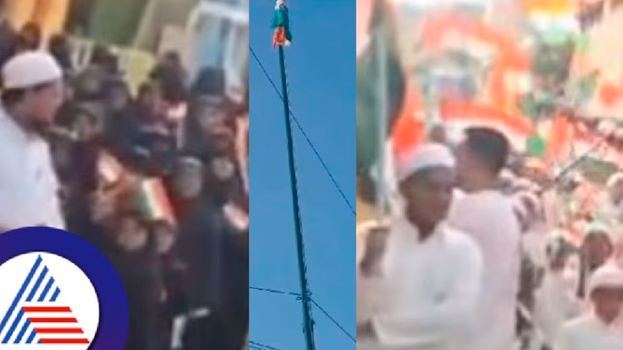 ಮಸೀದಿ ಮೇಲೆ ತ್ರಿವರ್ಣ ಧ್ವಜ ಹಾರಿಸಿ ಸ್ವಾತಂತ್ರ್ಯ ದಿನ ಆಚರಿಸಿದ ಮುಸಲ್ಮಾನ ಬಾಂಧವರು