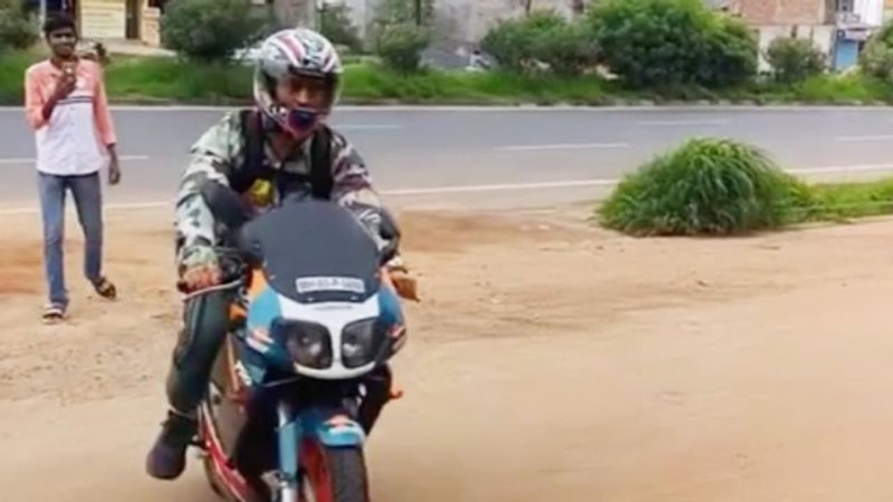 'Rider' MS Dhoni stuns again! WATCH legendary cricketer go vroom in Honda Repsol 150 in Ranchi