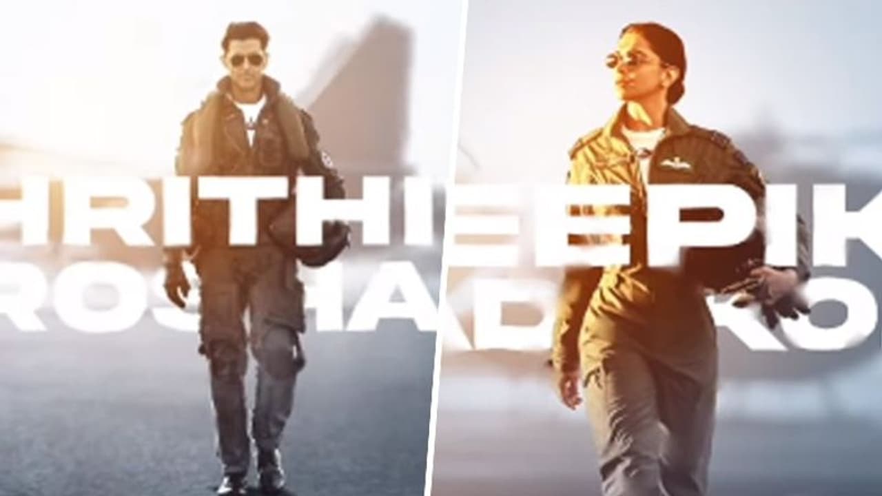 'Fighter' first Motion Poster OUT: Witness Hrithik Roshan, Deepika Padukone evoking patriotic spirit 'Fighter' first Motion Poster OUT: Witness Hrithik Roshan, Deepika Padukone evoking patriotic spirit