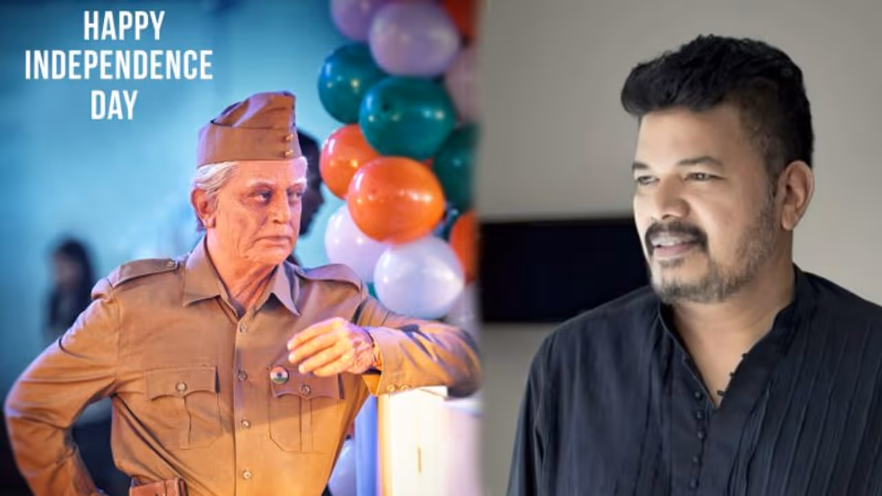 സ്വാതന്ത്ര്യ ദിനത്തില്‍ 'സേനാപതി' വീണ്ടും: ഇന്ത്യന്‍ 2 പോസ്റ്റര്‍ പുറത്തുവിട്ട് ഷങ്കര്‍