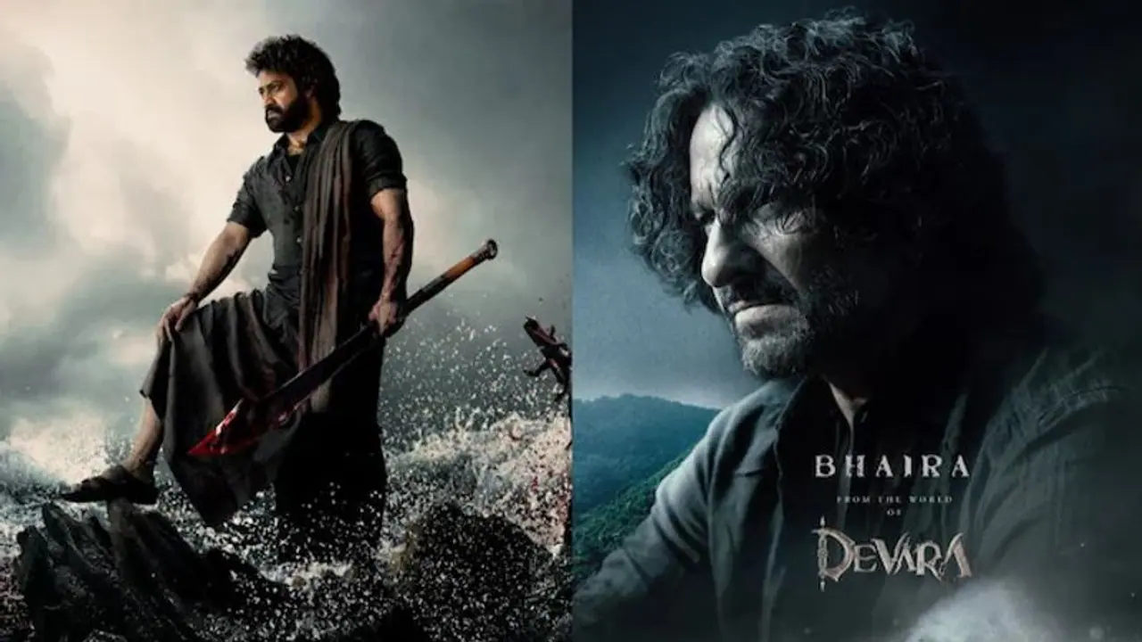 'தேவரா' படத்தில் இருந்து சைஃப் அலிகானின் 'பைரா' கதாபாத்திரத்தை வெளியிட்ட ஜூனியர் என்டிஆர் !