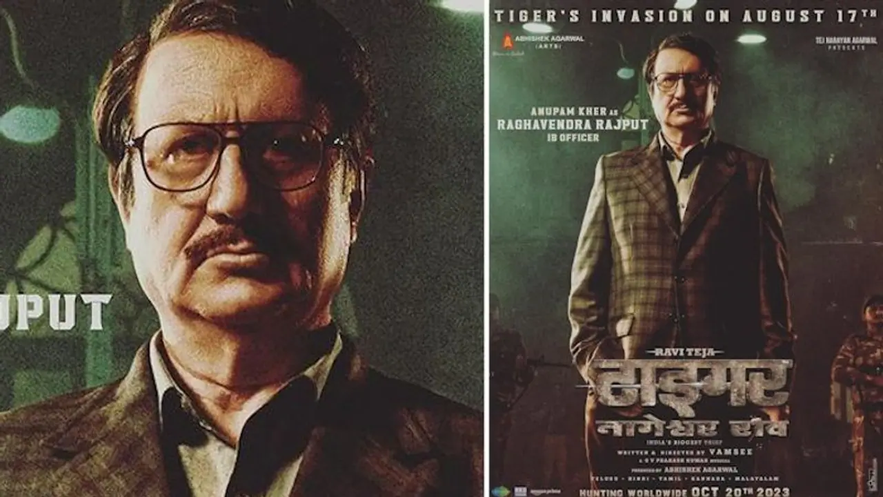 Tiger Nageswara Rao: Anupam Kher's first look from Ravi Teja's latest film out, movie set to release soon