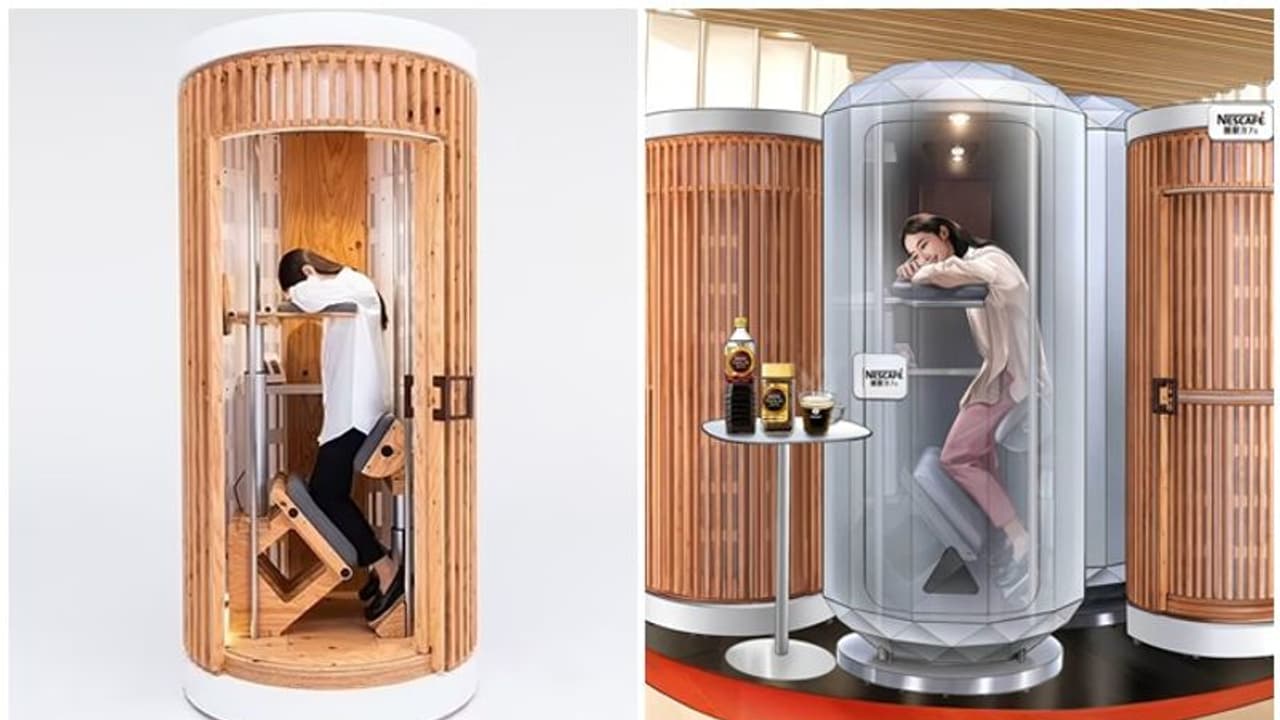 'ನಿಂತ್ಕೊಂಡೇ ನಿದ್ರೆ ಮಾಡಿ..' ಜಪಾನ್‌ ಕಂಪನಿಯ ಹೊಸ ಪ್ರಯೋಗ ನೋಡಿದ್ರಾ?