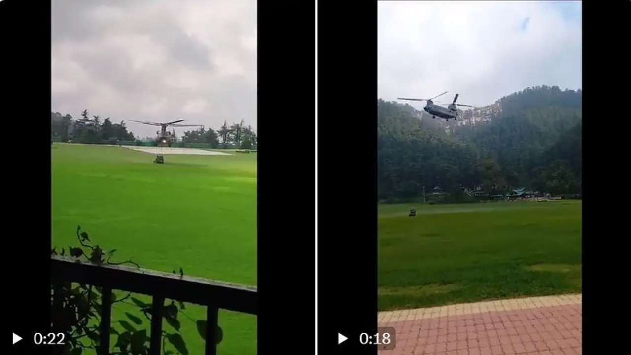 ಹಿಮಾಚಲ ಪ್ರವಾಹ: ರಕ್ಷಣಾ ಕಾರ್ಯಕ್ಕಾಗಿ 3 ಟನ್ನ ಜೆಸಿಬಿ ಏರ್ಲಿಫ್ಟ್ ಮಾಡಿದ ಚಿನೂಕ್ ಕಾಪ್ಟರ್ ಹಿಮಾಚಲ ಪ್ರವಾಹ: ರಕ್ಷಣಾ ಕಾರ್ಯಕ್ಕಾಗಿ 3 ಟನ್ನ ಜೆಸಿಬಿ ಏರ್ಲಿಫ್ಟ್ ಮಾಡಿದ ಚಿನೂಕ್ ಕಾಪ್ಟರ್