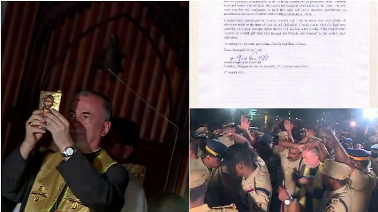 'നയതന്ത്ര പരിരക്ഷ ഇല്ലെങ്കിൽ പുറത്താക്കണം'ആർച്ച് ബിഷപ്പ് സിറിൾ വാസിലിനെതിരെ ആഭ്യന്തരമന്ത്രാലയത്തിന് പരാതി 'നയതന്ത്ര പരിരക്ഷ ഇല്ലെങ്കിൽ പുറത്താക്കണം'ആർച്ച് ബിഷപ്പ് സിറിൾ വാസിലിനെതിരെ ആഭ്യന്തരമന്ത്രാലയത്തിന് പരാതി