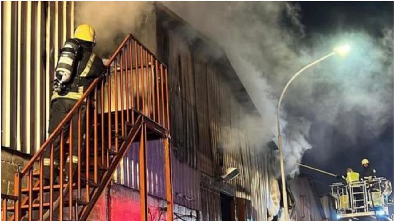 സൗദിയിലെ വെയർഹൗസിൽ തീപിടിത്തം