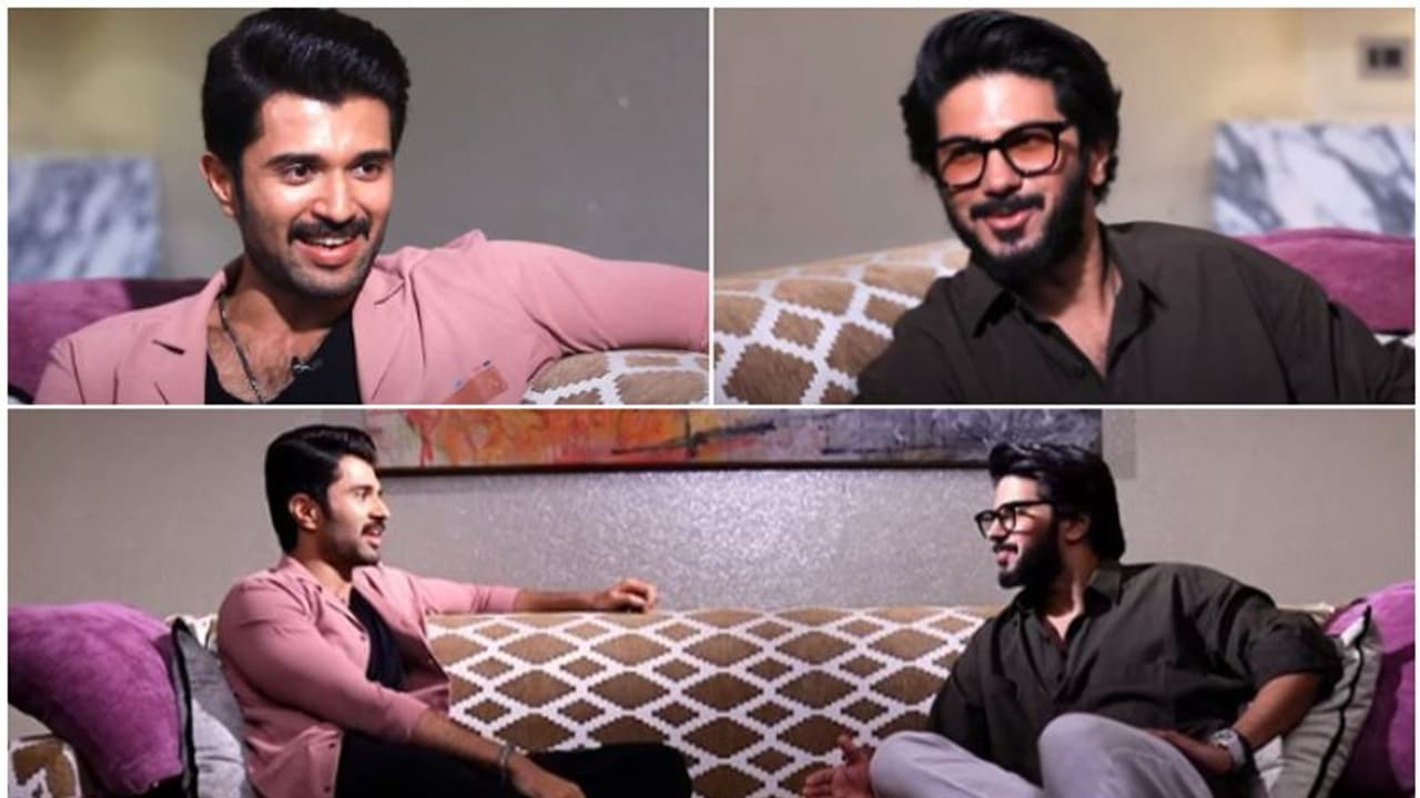 ചോദ്യം, ഉത്തരം, മറുചോദ്യം, എല്ലാം ബഹുരസം! കെ ഒ കെയും ഖുഷിയും തമ്മിലെന്ത്? ദുല്ഖർ വിജയ് ദേവരക്കൊണ്ട ടോക്ക് ഷോ ചോദ്യം, ഉത്തരം, മറുചോദ്യം, എല്ലാം ബഹുരസം! കെ ഒ കെയും ഖുഷിയും തമ്മിലെന്ത്? ദുല്ഖർ വിജയ് ദേവരക്കൊണ്ട ടോക്ക് ഷോ