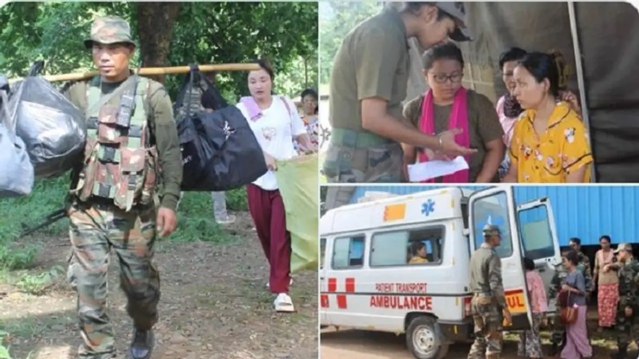 మయన్మార్ నుంచి తిరిగొచ్చిన 200 మంది పైగా మెయిటీలు.. ఇండియన్ ఆర్మీకి కృతజ్ఞతలు మయన్మార్ నుంచి తిరిగొచ్చిన 200 మంది పైగా మెయిటీలు.. ఇండియన్ ఆర్మీకి కృతజ్ఞతలు