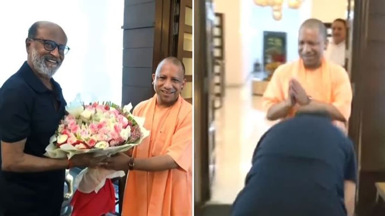 உ.பி. முதல்வர் யோகி ஆதித்யநாத்தின் காலில் விழுந்து ஆசிர்வாதம் வாங்கிய ரஜினிகாந்த் | வைரல் வீடியோ உ.பி. முதல்வர் யோகி ஆதித்யநாத்தின் காலில் விழுந்து ஆசிர்வாதம் வாங்கிய ரஜினிகாந்த் | வைரல் வீடியோ