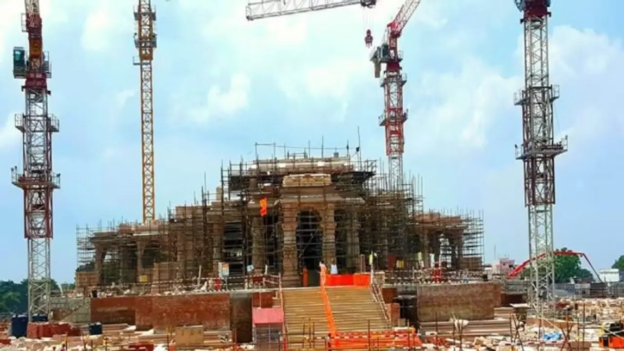 Ayodhya Ram Mandir: Video of sun shining bright as construction work continues warms devotees' hearts (WATCH)