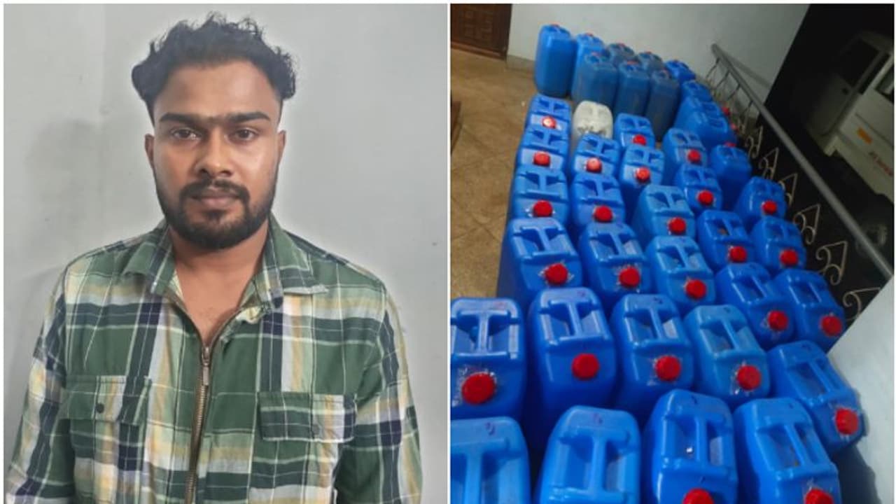 രഹസ്യ വിവരത്തിൽ പൊലീസിൻ്റെ മിന്നൽ റെയിഡ്; 1500 ലിറ്റര്‍ സ്പിരിറ്റ്, 300 ലിറ്റര്‍ വ്യാജ കള്ള്, പ്രതിയും പിടിയിൽ
