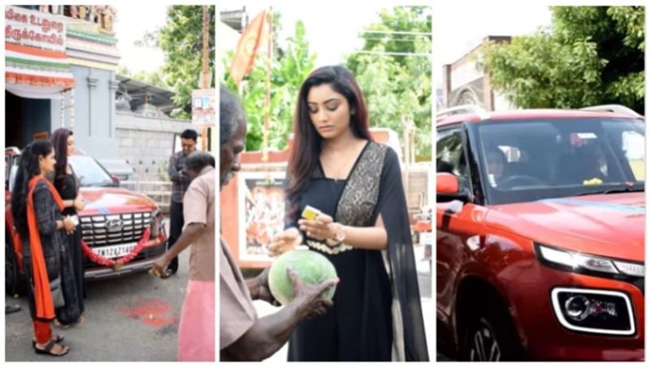 திருமணமான ஒரே மாதத்தில் விவாகரத்து! புதிய கார் வாங்கி பூஜை போட்ட சம்யுக்தாவின் ஆக்ரோஷ பதிவு! திருமணமான ஒரே மாதத்தில் விவாகரத்து! புதிய கார் வாங்கி பூஜை போட்ட சம்யுக்தாவின் ஆக்ரோஷ பதிவு!