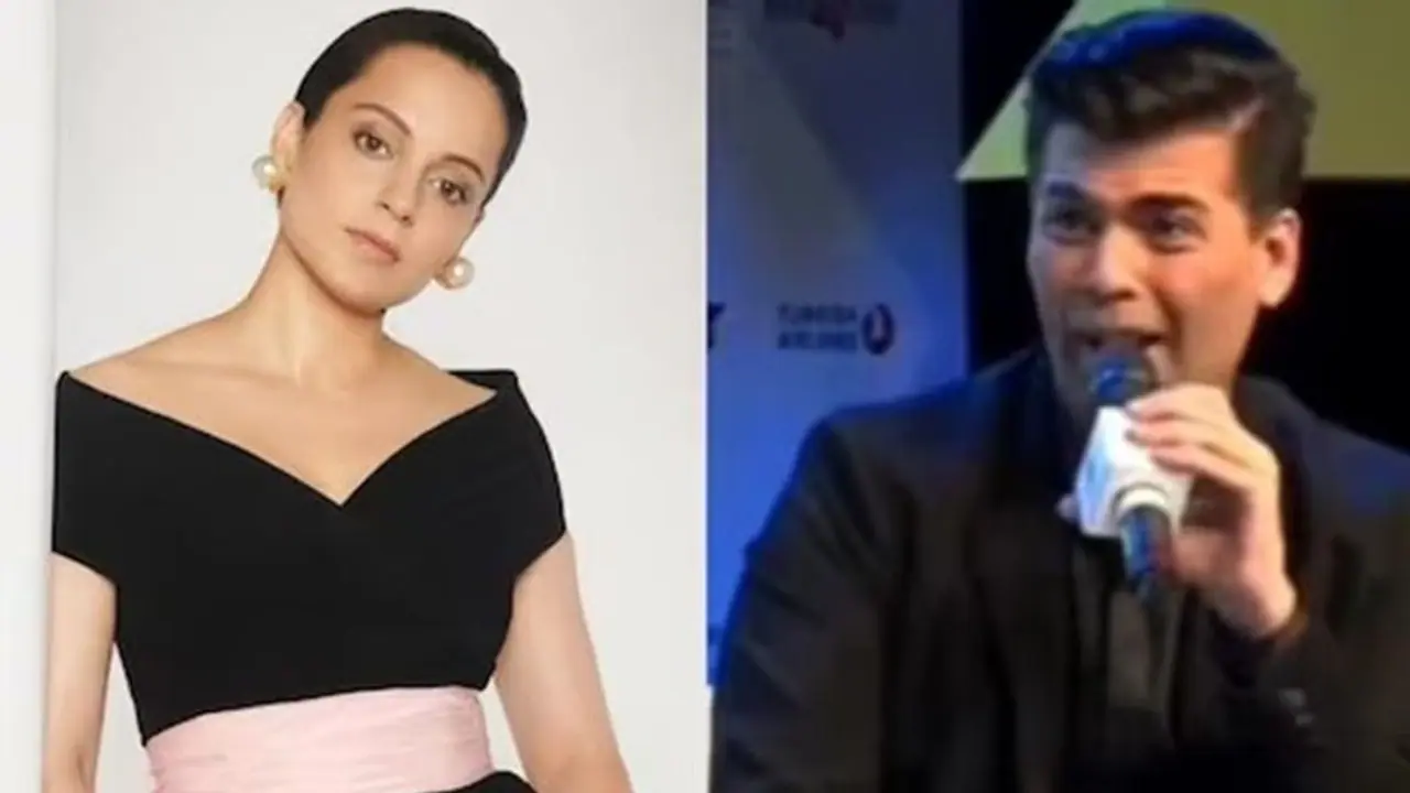 Karan Johar's reaction to Kangana Ranaut's 'meanest' comment goes VIRAL on internet Karan Johar's reaction to Kangana Ranaut's 'meanest' comment goes VIRAL on internet