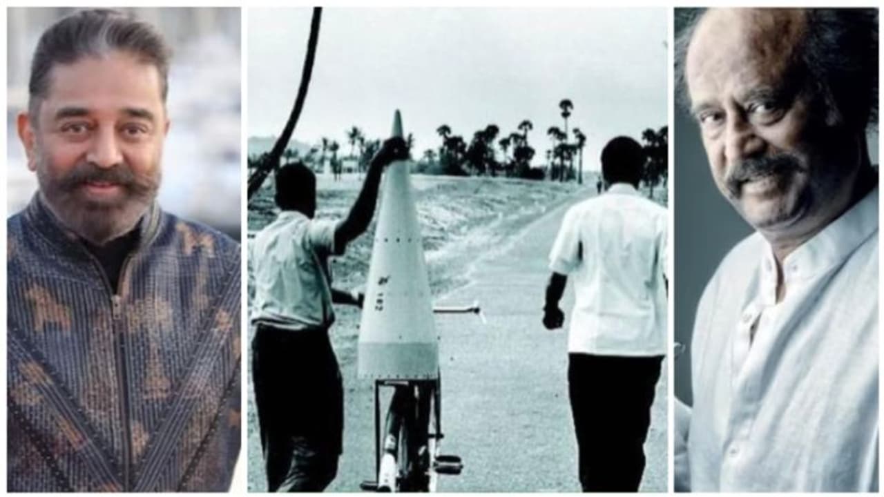 செயற்கைக்கோள் பாகங்களை சைக்கிளில் சுமந்து சென்றது முதல்... சந்திரயான் 3 வரை! கமல் மற்றும் ரஜினி போட்ட ட்வீட்!