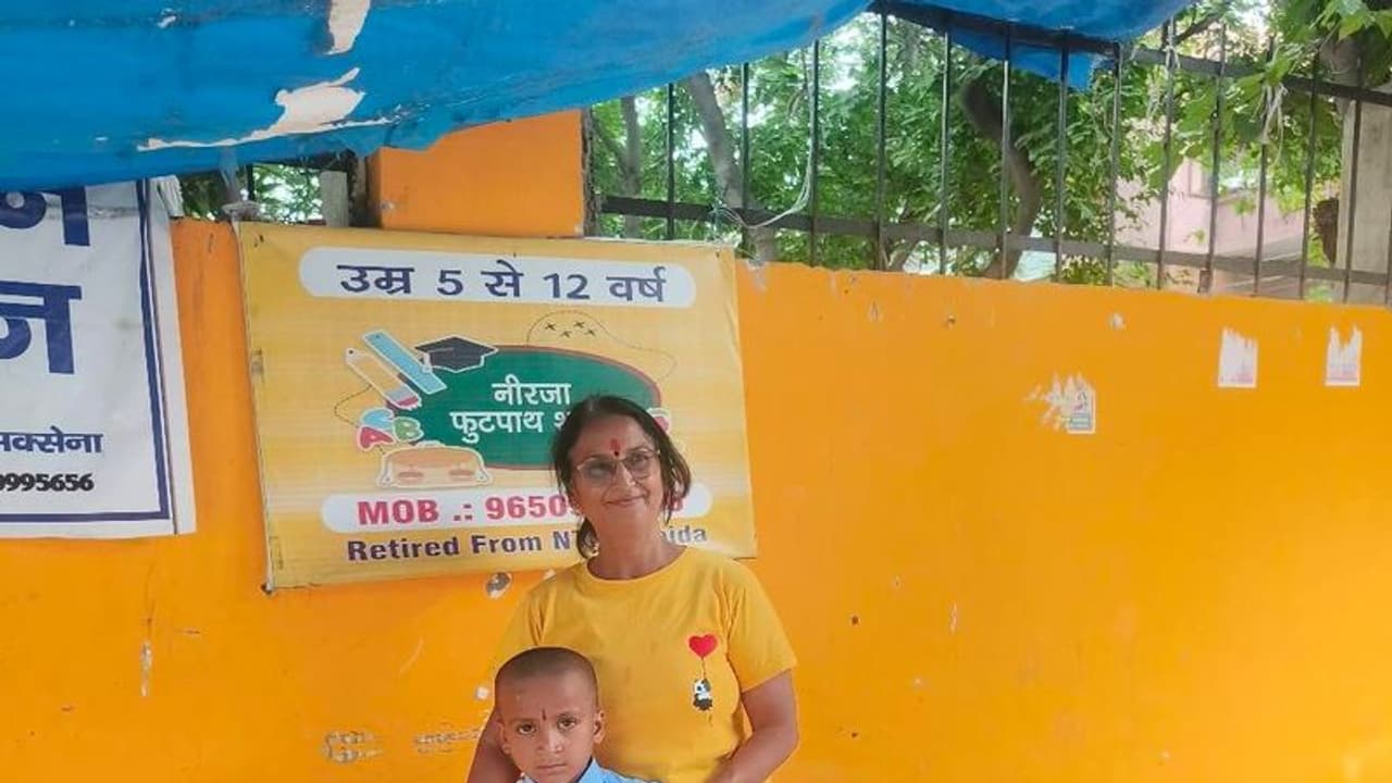 Students deposit plastic bottles as fees in Neerja's school