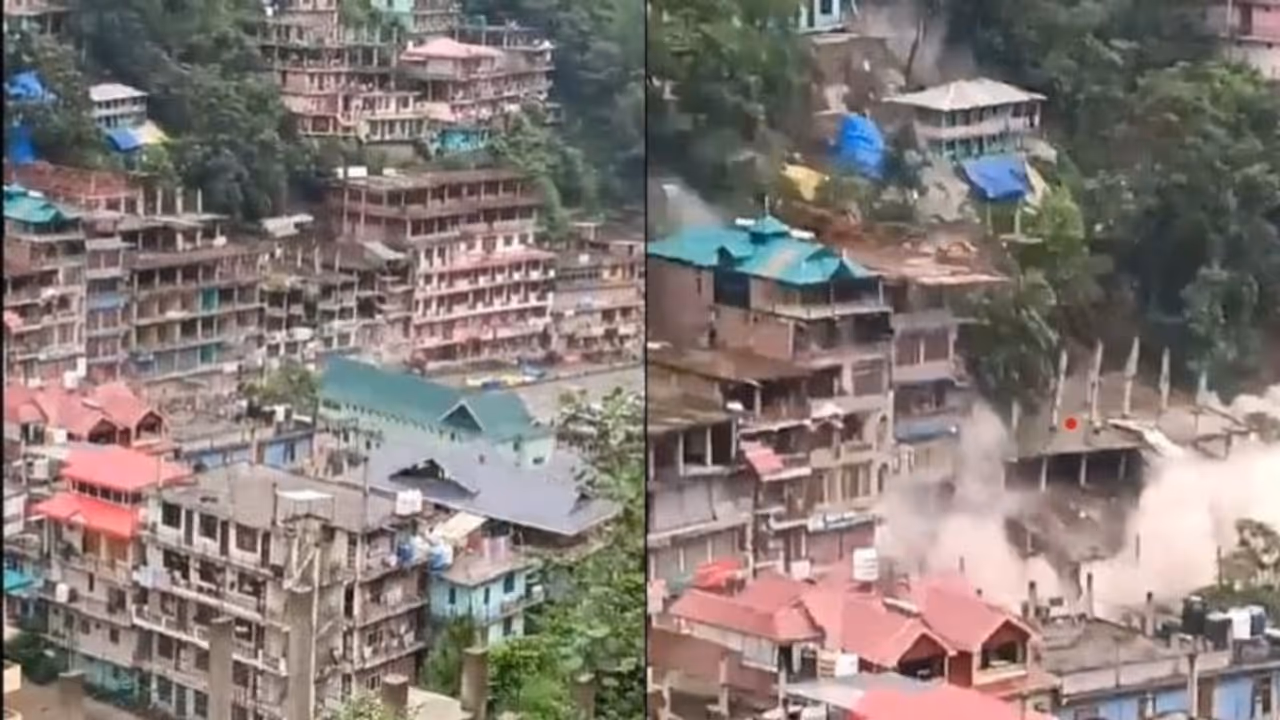 కులులో భారీగా విరిగిపడిన కొండచరియలు.. పేక మేడల్లా కూలిన భవనాలు.. వీడియో వైరల్ కులులో భారీగా విరిగిపడిన కొండచరియలు.. పేక మేడల్లా కూలిన భవనాలు.. వీడియో వైరల్