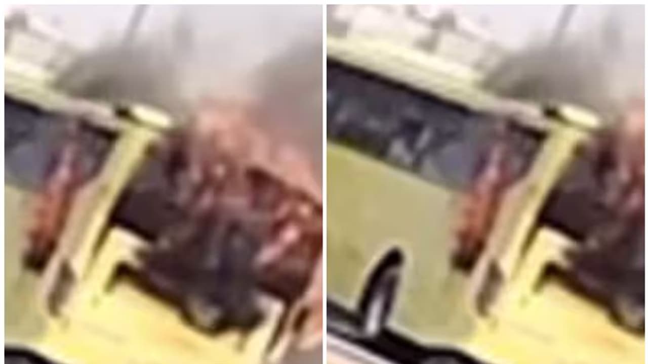 സൗദി അറേബ്യയില്‍ ഓടിക്കൊണ്ടിരുന്ന സ്‌കൂള്‍ ബസിന് തീപിടിച്ചു