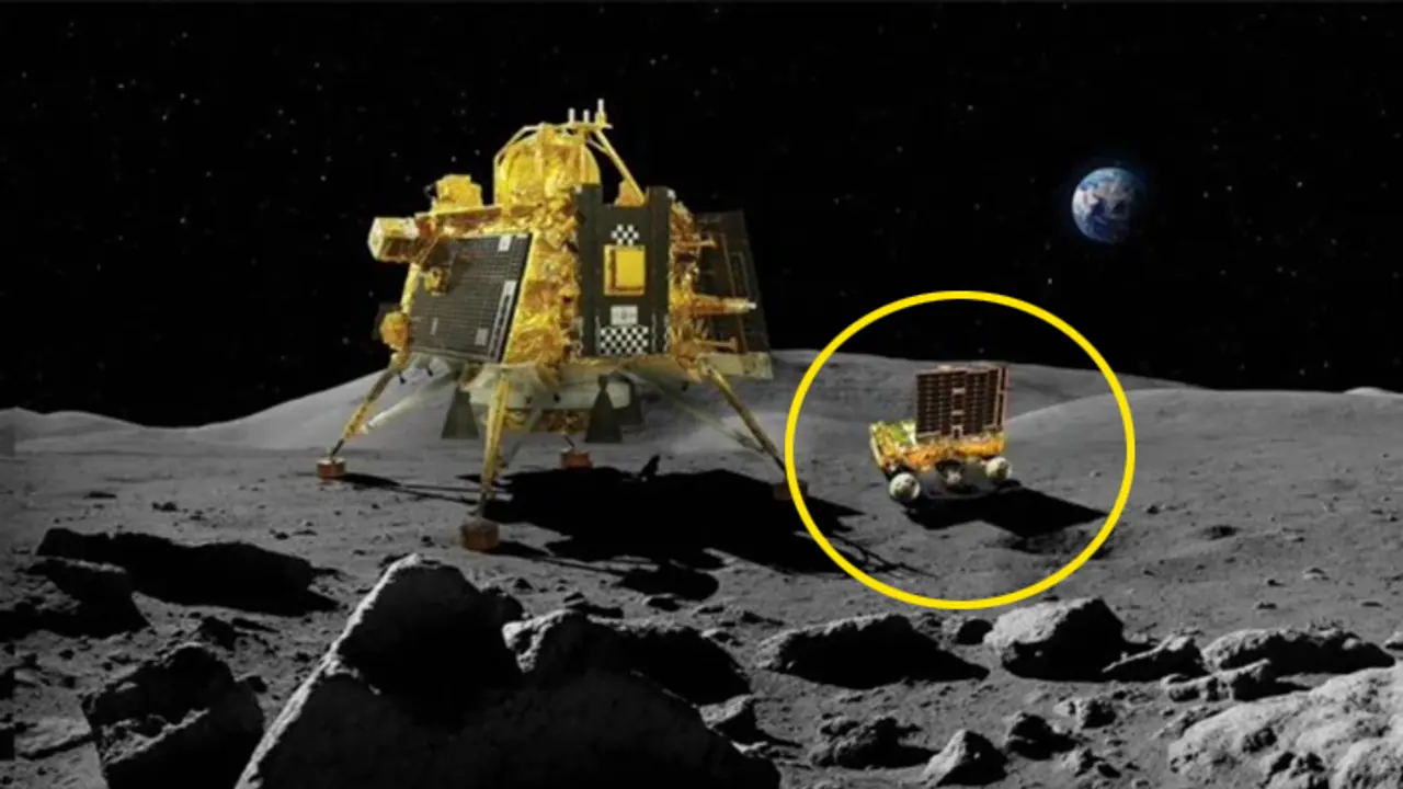 चांद के साउथ पोल पर बर्फ या कुछ और ?  Chandrayaan 3 ने किया पहला खुलासा 