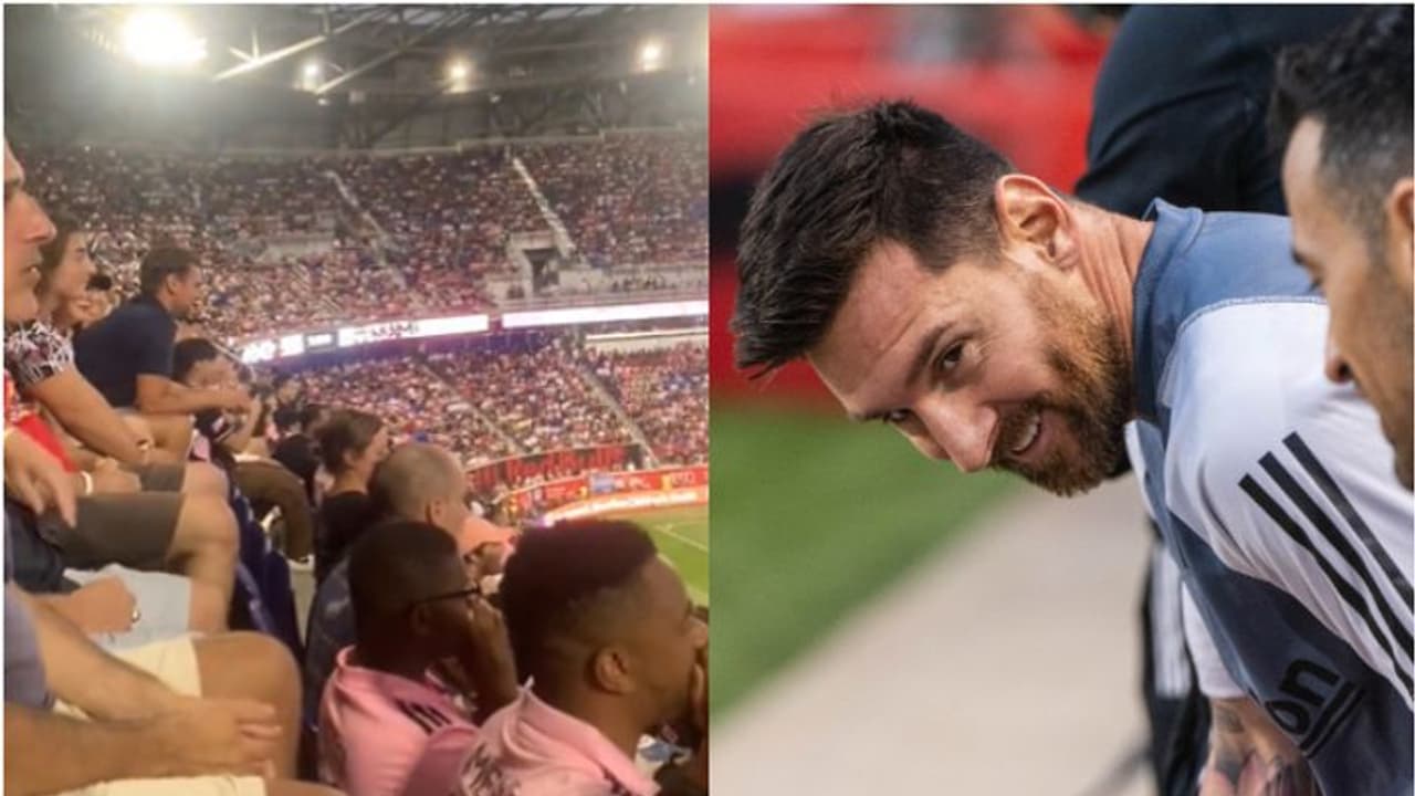 സ്റ്റേഡിയം ഒന്നടങ്കം ആര്‍ത്തുവിളിച്ചു! വി വാന്‍ഡ് മെസി വി വാന്‍ഡ് മെസി..; ചെറുചിരിയോടെ ഇതിഹാസതാരം വീഡിയോ
