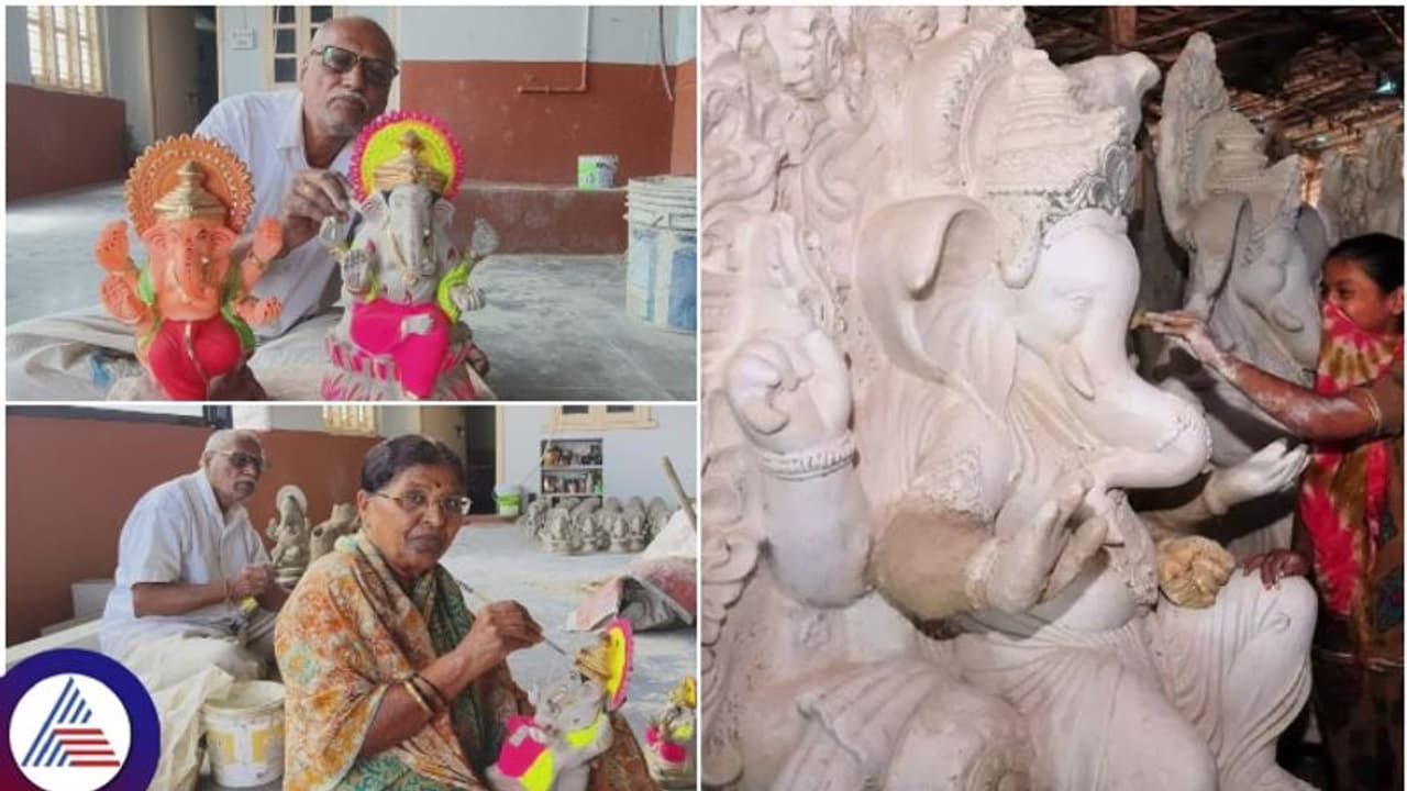 ಗಣೇಶ ಮೂರ್ತಿ ತಯಾರಿಸುವವರಿಗೆ ನೂರೆಂಟು ವಿಘ್ನಗಳು: ಪಿಒಪಿ ಗಣೇಶನಿಗೆ ಭಾರಿ ಬೇಡಿಕೆ