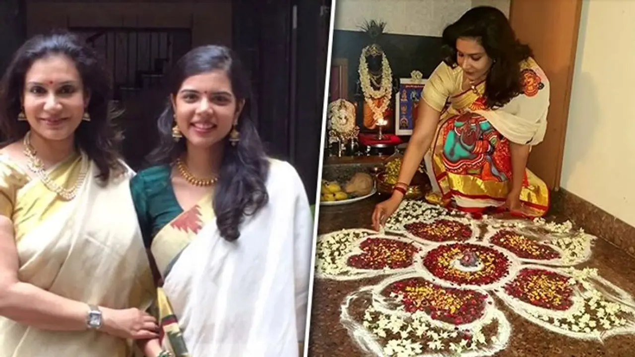 Malayalam actress Lissy celebrates Onam with family, shares pictures of her feast and Athapookalam (Video)