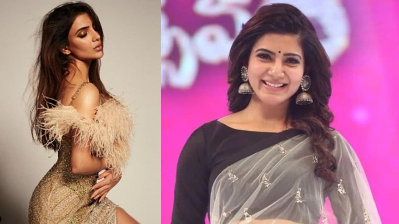 தங்கத் தாமரை மகளே.. சிக்கென்ற கோல்டன் கலர் ஆடையில் சமந்தா ஹார்டின் போட்டு அன்பை அள்ளிதெறிக்கும் ரசிகர்கள்!