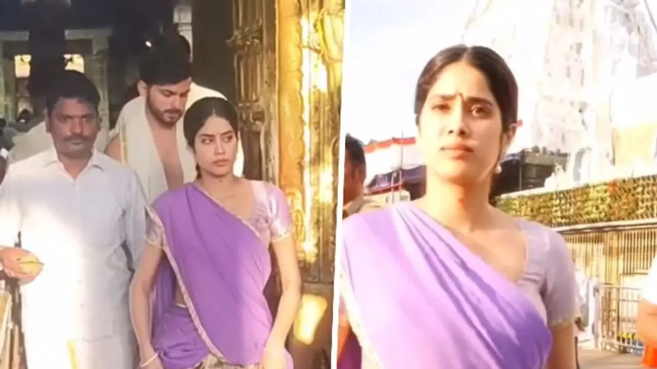 Janhvi Kapoor's visit to Tirupati temple for darshan goes VIRAL WATCH