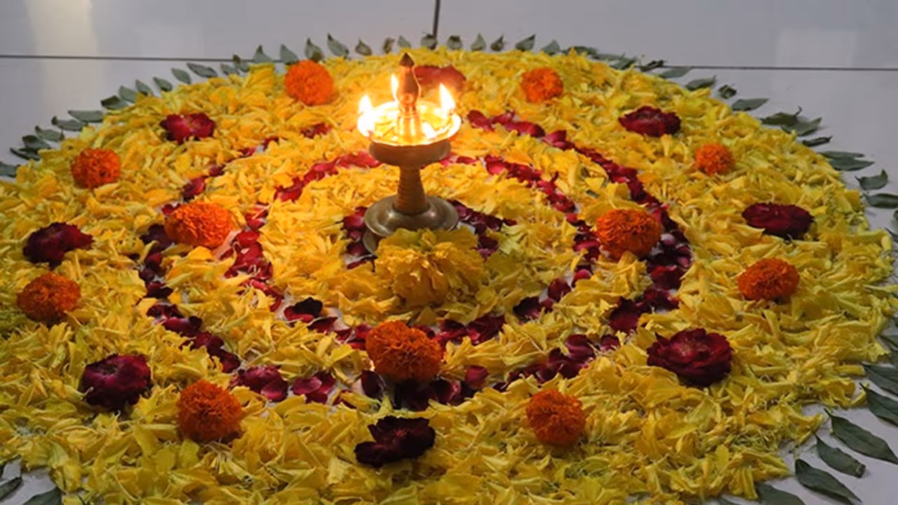 Onam Tradition, Secret Behind Growing Pookalam, Why Is Pookalam Built Layer by Layer Instead of All at Once? Onam Tradition, Secret Behind Growing Pookalam, Why Is Pookalam Built Layer by Layer Instead of All at Once?