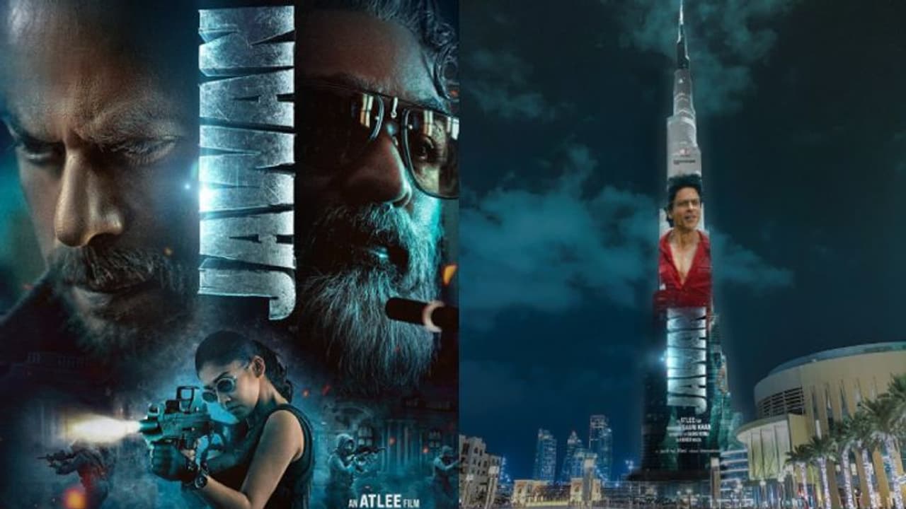 ജവാന്‍ ട്രെയിലര്‍ ബുർജ് ഖലീഫയില്‍ പ്രദര്‍ശിപ്പിക്കും; ചുവപ്പ് വേഷത്തില്‍ വരാന്‍ ഷാരൂഖിന്‍റെ അഭ്യര്‍ത്ഥന