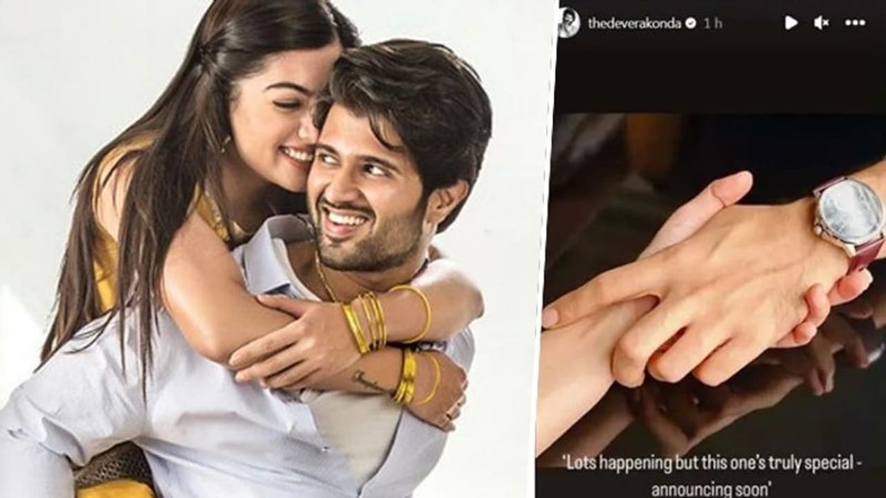 Vijay Deverakonda and Rashmika Mandanna's latest photo hand holding goes viral; fans speculate new movie