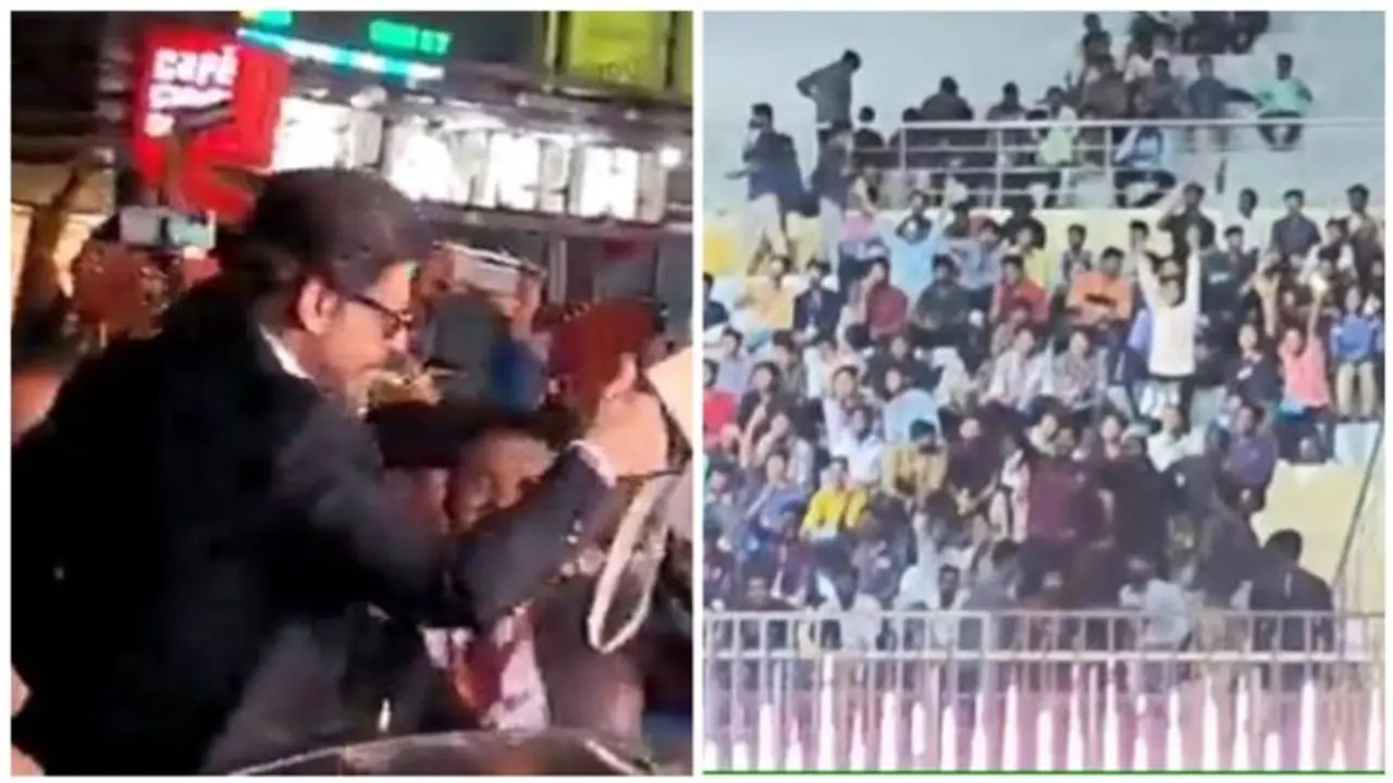 ஜவான் ஆடியோ லான்ச்..! பாலிவுட் கிங் கானை வரவேற்க திரண்ட ரசிகர்கள்..! வைரல் வீடியோ..