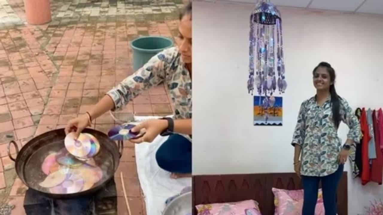 പഴയ സിഡികള് വച്ച് ഉണ്ടാക്കിയത് കണ്ടോ? ; യുവതിയുടെ വീഡിയോ... പഴയ സിഡികള് വച്ച് ഉണ്ടാക്കിയത് കണ്ടോ? ; യുവതിയുടെ വീഡിയോ...