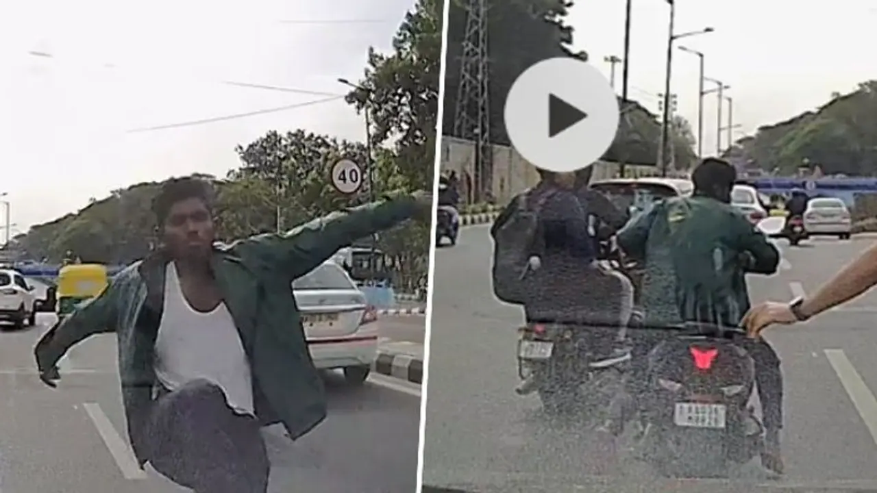 Caught on camera: Bengaluru man attacks ISRO scientist, kicks car in road rage | WATCH