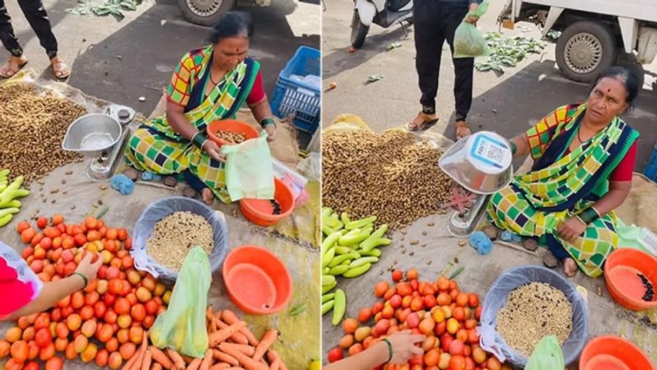 പച്ചക്കറി വില്ക്കുന്ന 'ചേച്ചി'യുടെ 'ഐഡിയ' നോക്കിക്കേ; വീഡിയോ... പച്ചക്കറി വില്ക്കുന്ന 'ചേച്ചി'യുടെ 'ഐഡിയ' നോക്കിക്കേ; വീഡിയോ...