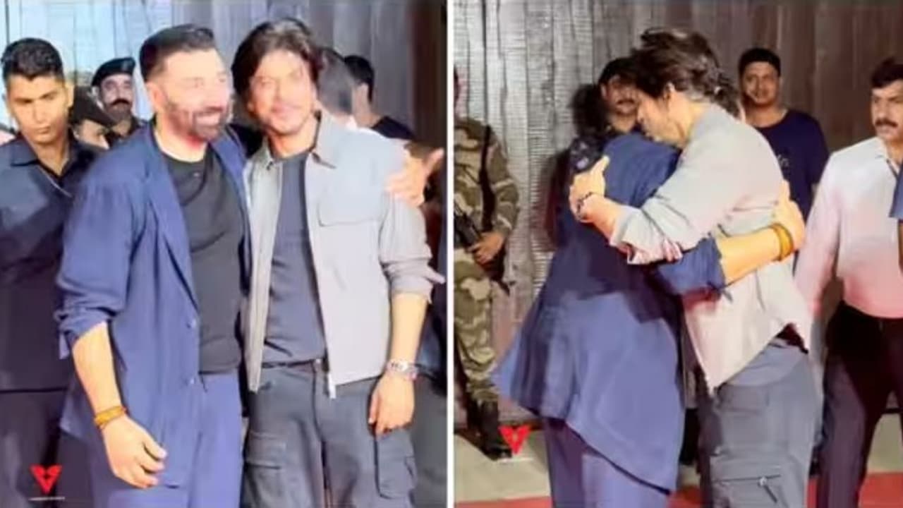 അവരുടെ പിണക്കം തീര്‍ന്നു: പതിറ്റാണ്ടുകള്‍ക്ക് ശേഷം തമ്മില്‍ മിണ്ടി കെട്ടിപ്പിടിച്ച് ഷാരൂഖും സണ്ണി ഡിയോളും