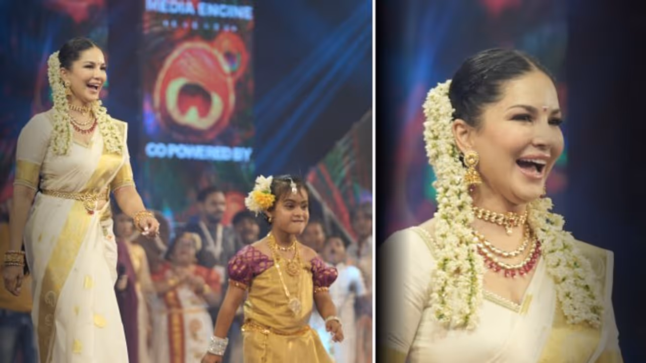 കസവ് ഉടുത്ത് പൊട്ടുതൊട്ട് മലയാളി മങ്കയായി സണ്ണി ലിയോണ്; കൈയ്യടിച്ച് കോഴിക്കോട് കസവ് ഉടുത്ത് പൊട്ടുതൊട്ട് മലയാളി മങ്കയായി സണ്ണി ലിയോണ്; കൈയ്യടിച്ച് കോഴിക്കോട്