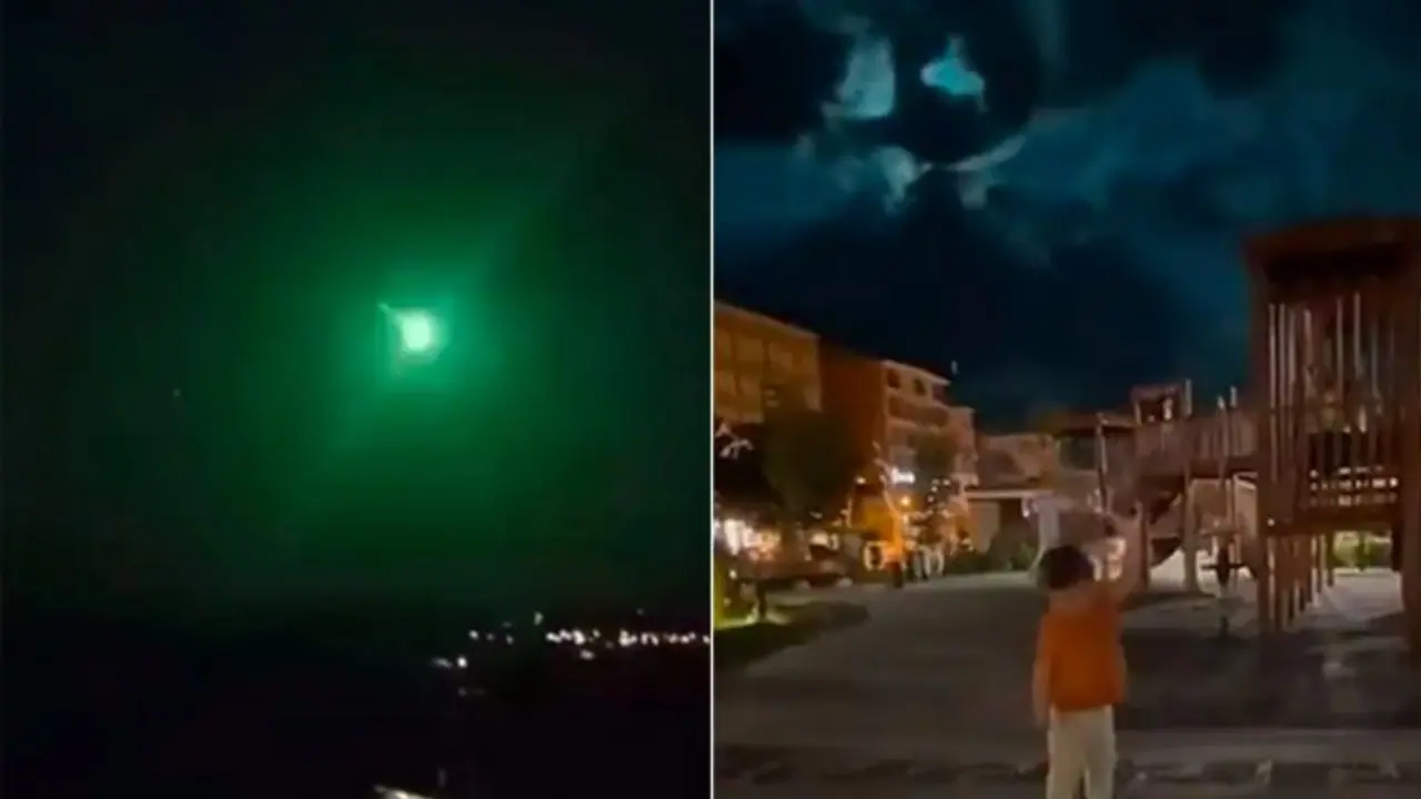 WATCH Viral Videos: Dazzling meteor lights up Turkish sky; leaves green streaks